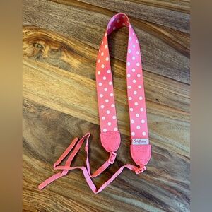 Cath Kidston Pink with White Polka Dot Camera Strap